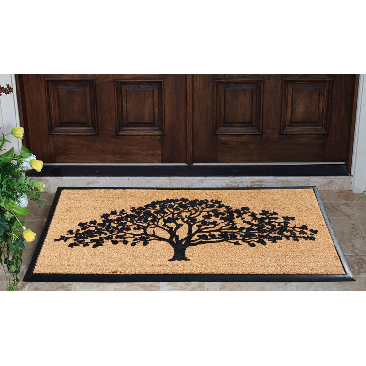 Lika Non-Slip Floral Outdoor Doormat